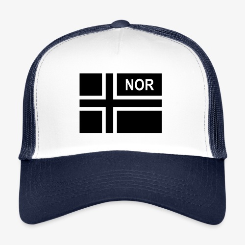 Norsk taktisk flagga Norge - NOR (vänster) - Trucker Cap