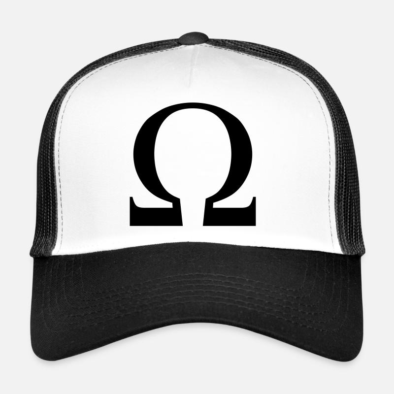 oméga - Casquette trucker  - blanc/noir