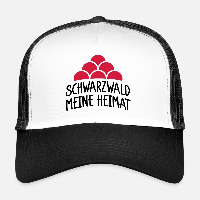 Schwarzwald meine Heimat - Trucker Cap - Weiß/Schwarz
