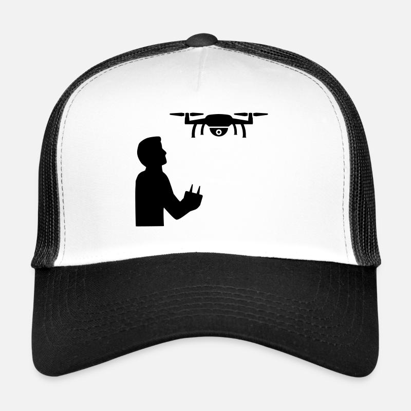 Drohne - Trucker Cap - Weiß/Schwarz