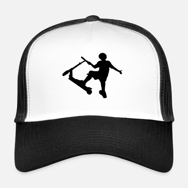 Cascadeur conducteur de scooter dans tromperie Casquette trucker 
