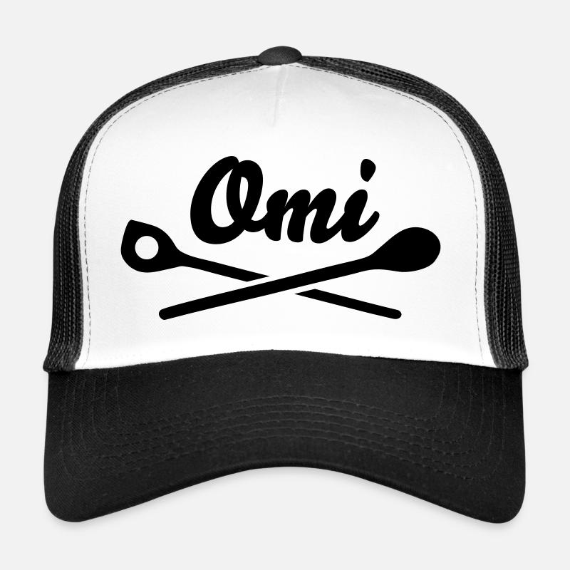Omi - Trucker Cap - Weiß/Schwarz