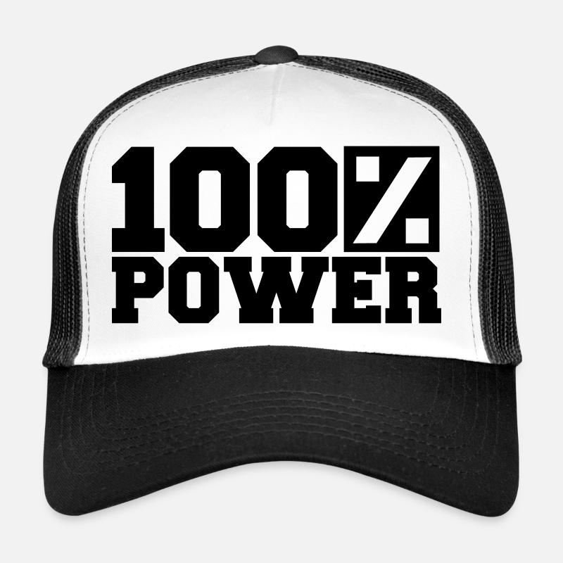 Logo 100 % de puissance Casquette trucker 