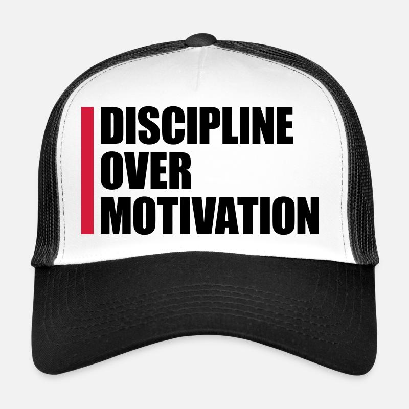 Citation de discipline sur la motivation Casquette trucker 