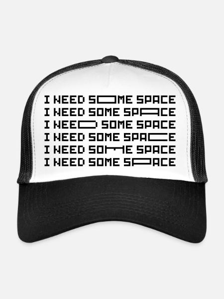 I need some Space - Trucker Cap - white/black - Front