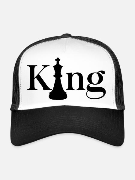 roi - Casquette trucker  - blanc/noir - Devant