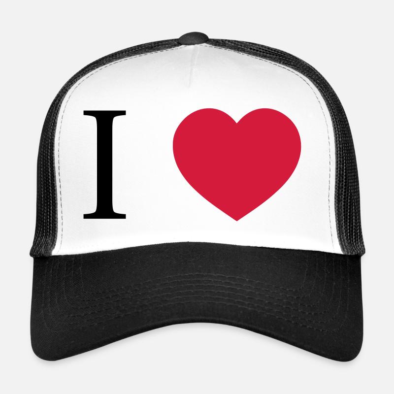 I Love Trucker Cap