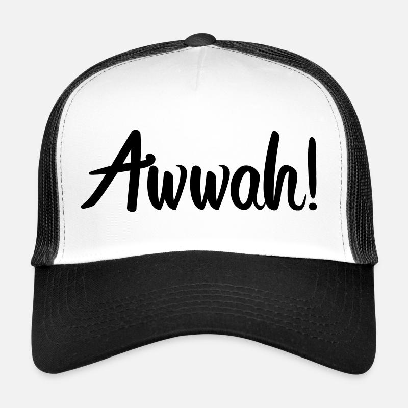 Awwah - Trucker Cap - Weiß/Schwarz