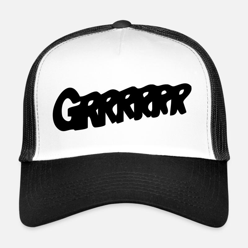 grrr - Trucker Cap - Weiß/Schwarz