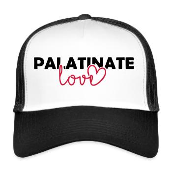 Palatinate Love - Trucker Cap - Weiß/Schwarz - Vorne