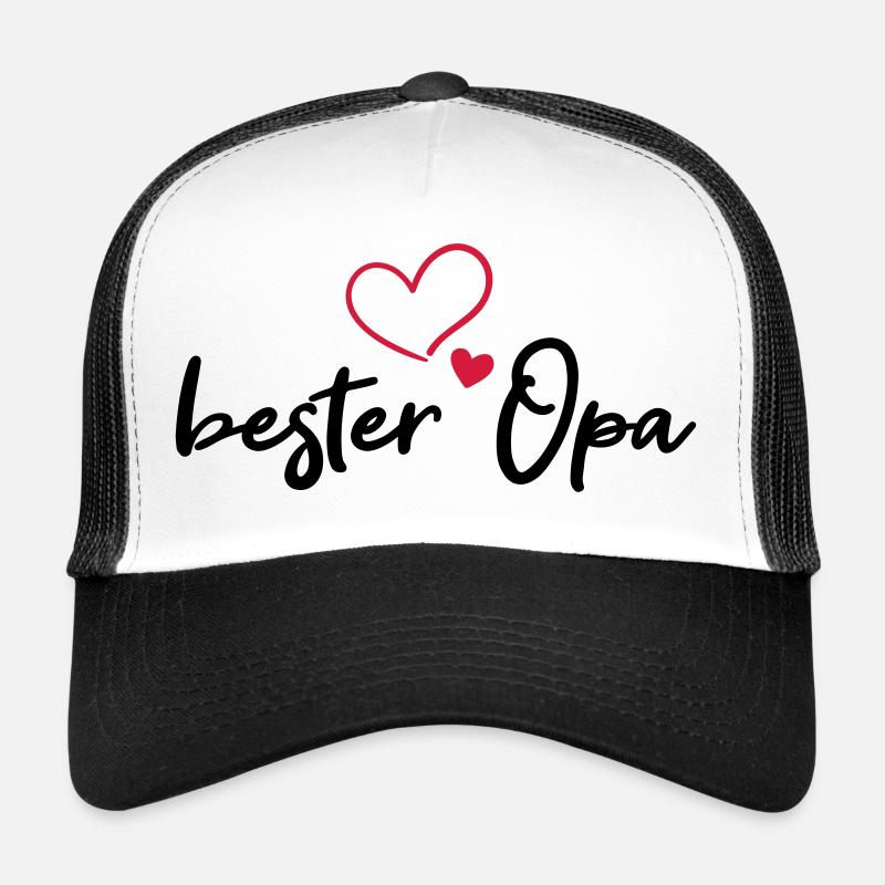 bester Opa mit Herz Trucker Cap