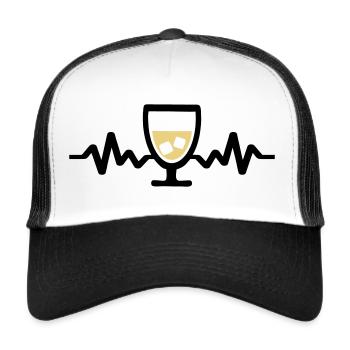 Pastis is life, alcohol, aperitif, humor - Trucker Cap - white/black - Front