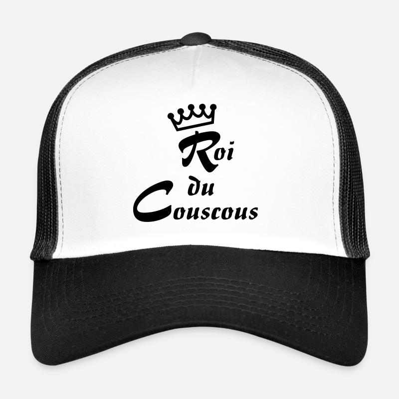 Roi du couscous - Trucker Cap - Weiß/Schwarz