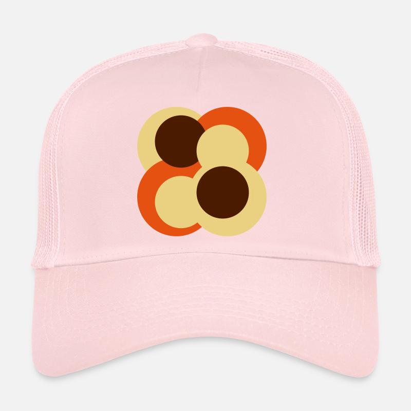 Abstract Geometric Circular Shapes Trucker Cap