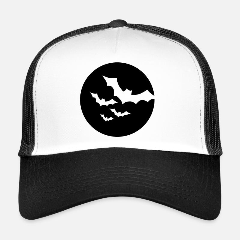 Bat - Trucker Cap - white/black
