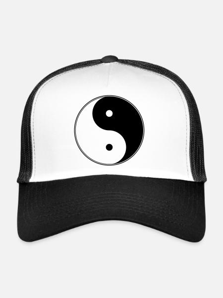 YIN YANG - Trucker Cap - white/black