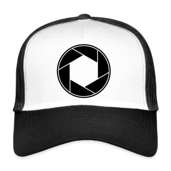 Lentil - Aperature - Photography - Trucker Cap - white/black - Front
