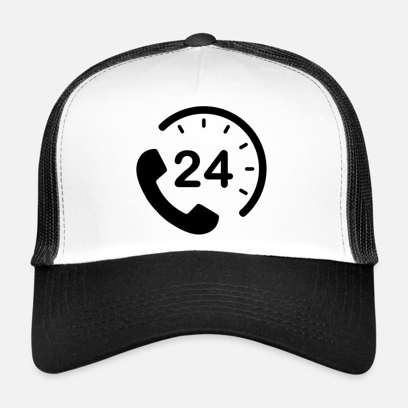Service 24h/24 et 7h/24 Casquette trucker 