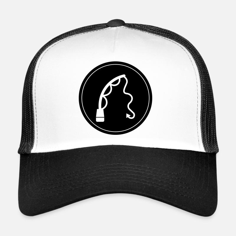 Icône de pêche à la canne à pêche Casquette trucker 