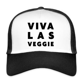 Viva Las Veggie | Modes de vie sains - Casquette trucker  - blanc/noir - Devant