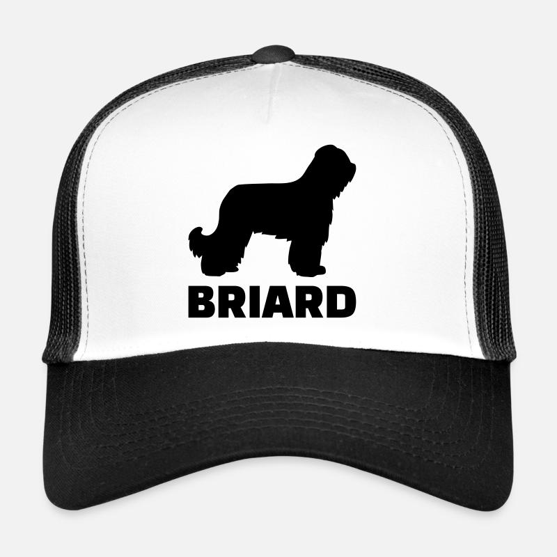 Briard - Casquette trucker  - blanc/noir