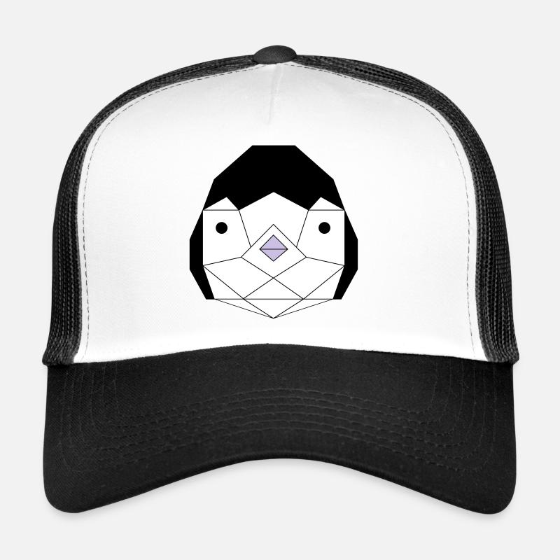 Panda und Pinguin - Trucker Cap - Weiß/Schwarz