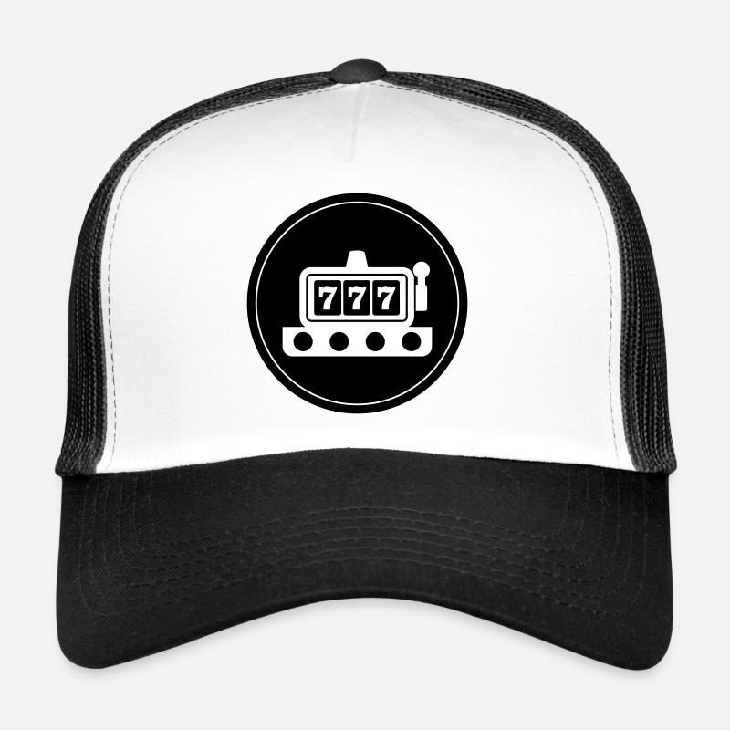 One-armed bandit circle Trucker Cap