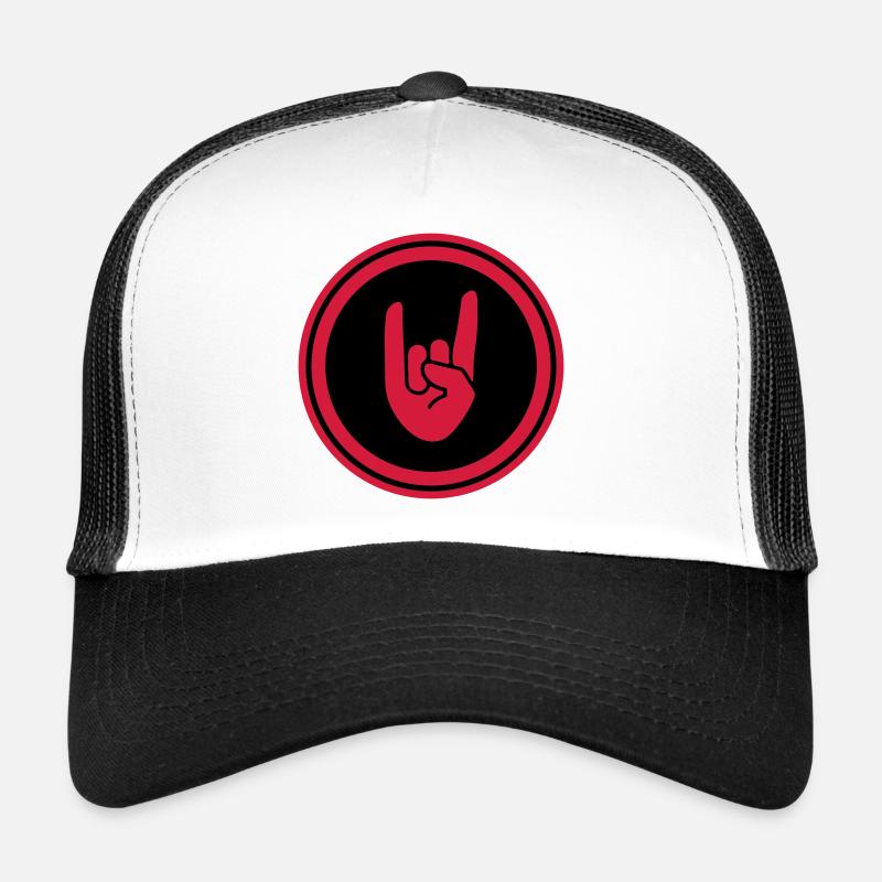 Symbole de la main de fête Casquette trucker 