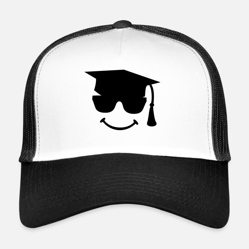 étudiant étudiants université - Casquette trucker - blanc/noir