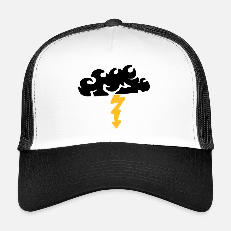 Lightning from a cloud / thunderstorm & lightning Trucker Cap