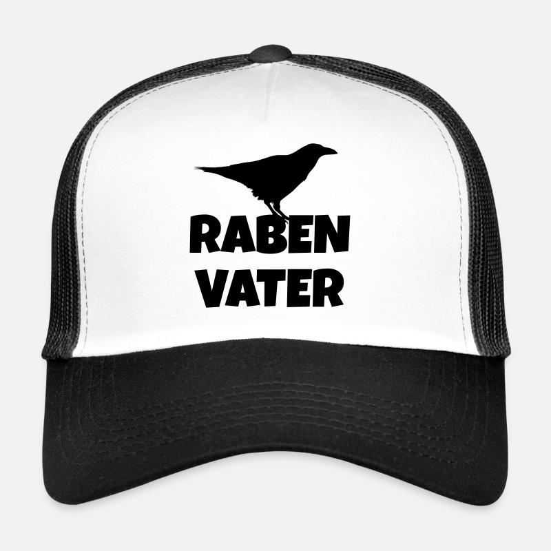 Rabenvater - Trucker Cap - Weiß/Schwarz