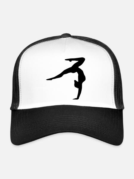 Gymnastics, gymnastics ( super cheap!) - Casquette trucker  - blanc/noir - Devant