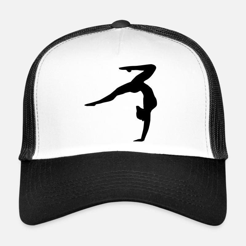 Turnen, Turnerin - Trucker Cap - Weiß/Schwarz
