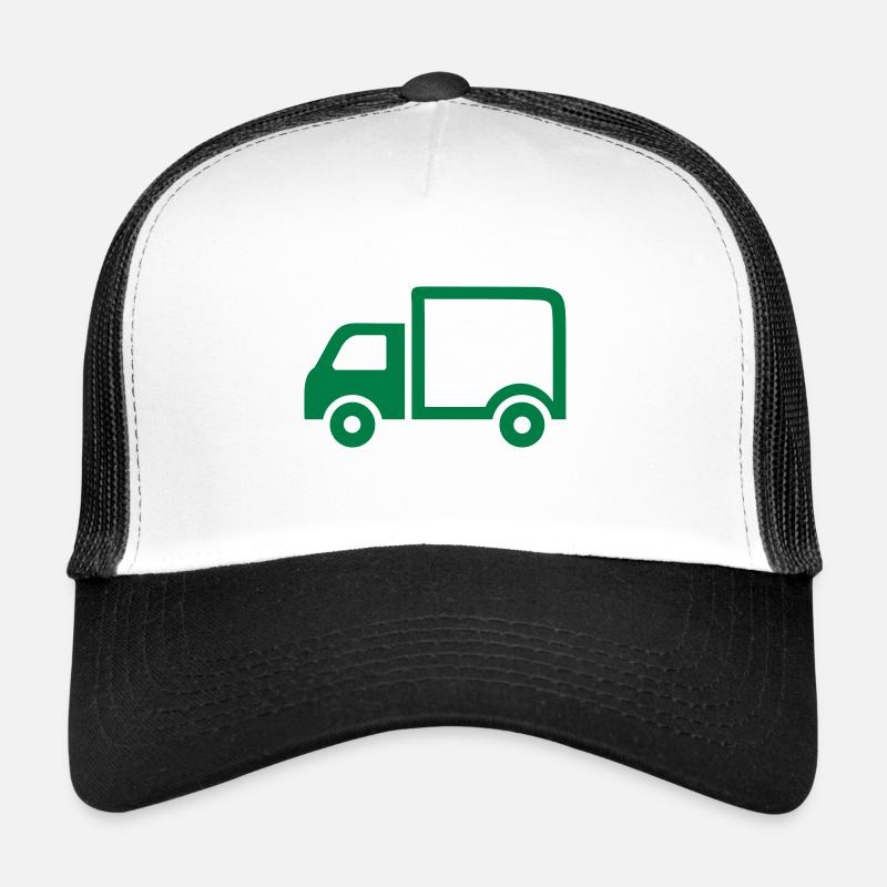 LKW - Trucker Cap - Weiß/Schwarz