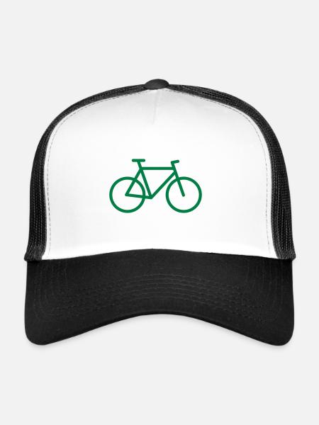 BICYCLE SYMBOL - Trucker Cap - white/black - Front