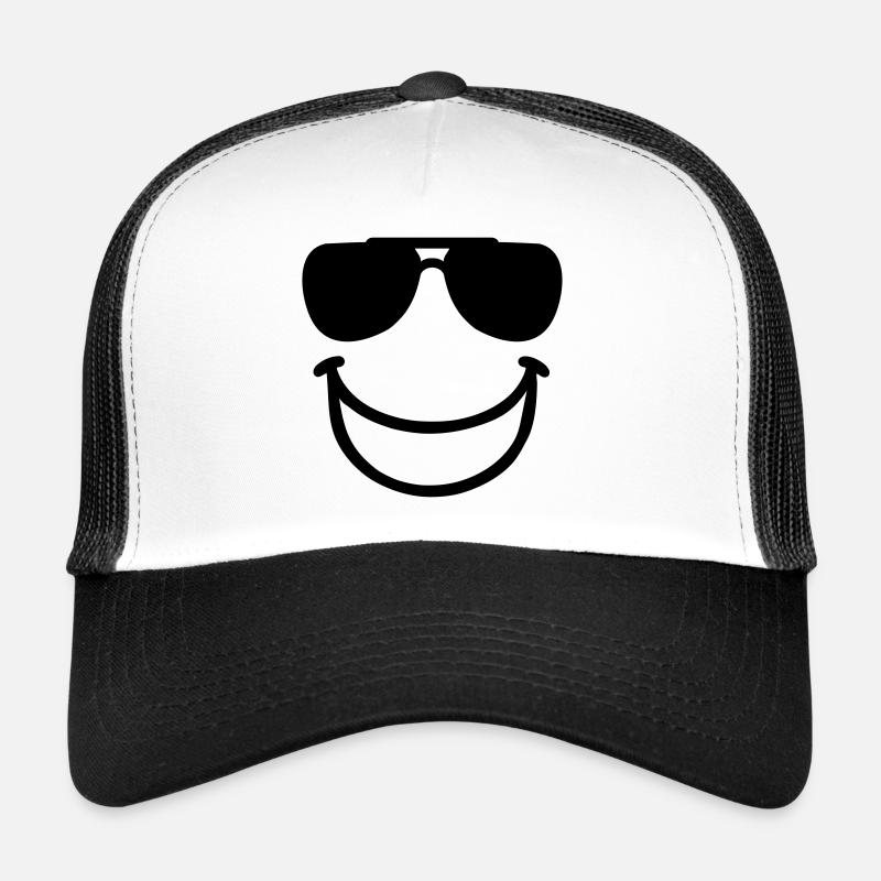 Lachen - Trucker Cap - Weiß/Schwarz