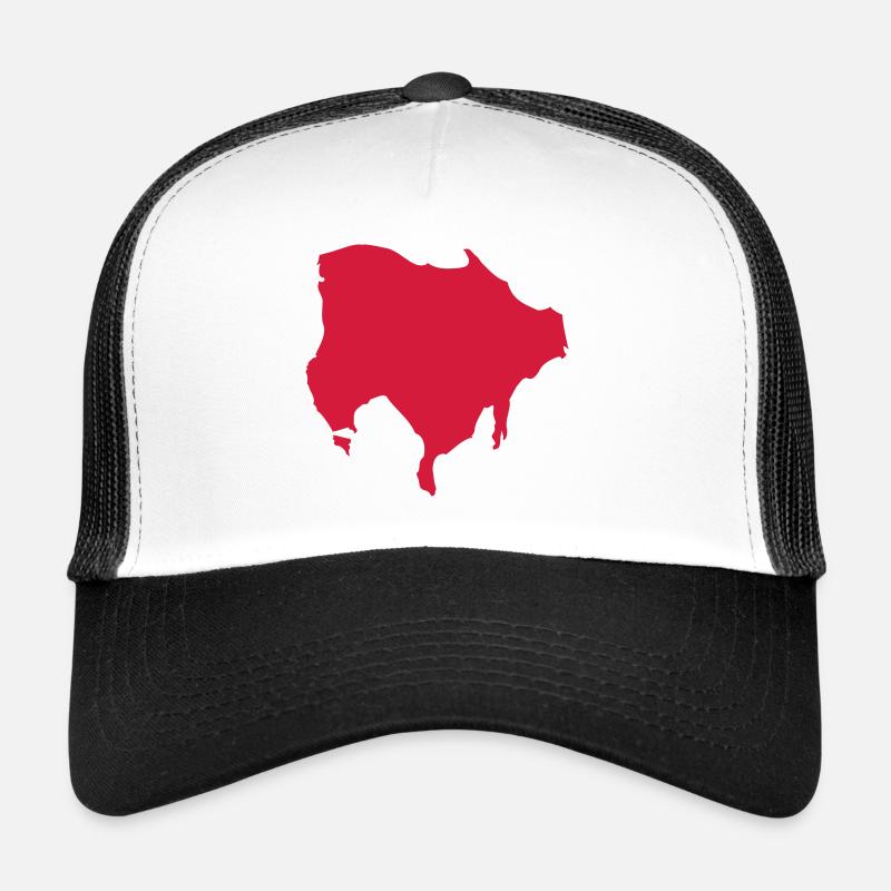 Djerba - Casquette trucker  - blanc/noir
