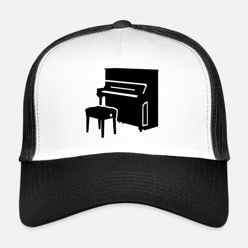 Klavier - Trucker Cap - Weiß/Schwarz