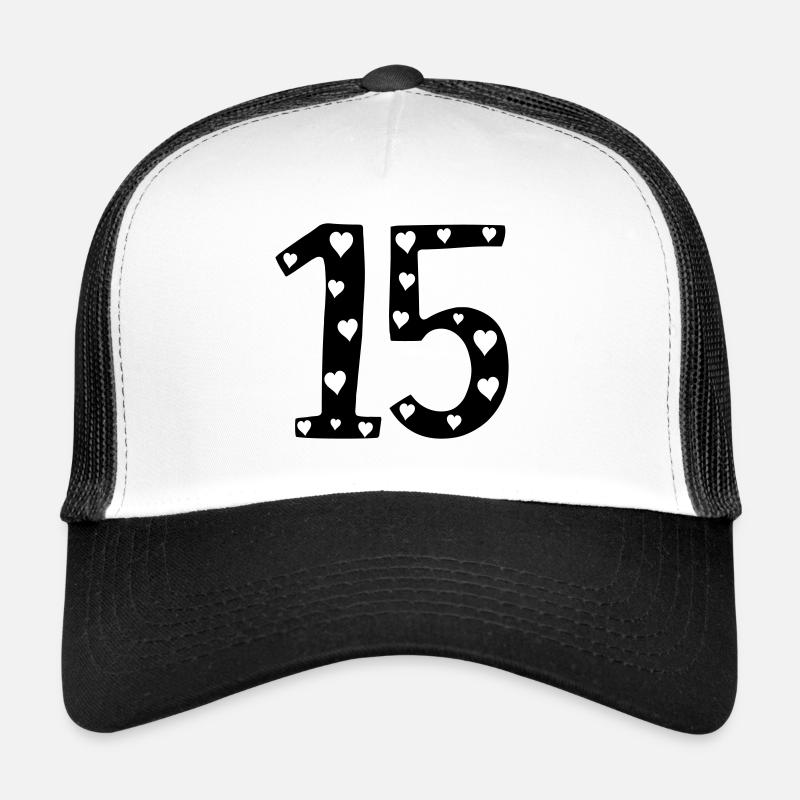 15 Geburtstag mit Herz Trucker Cap