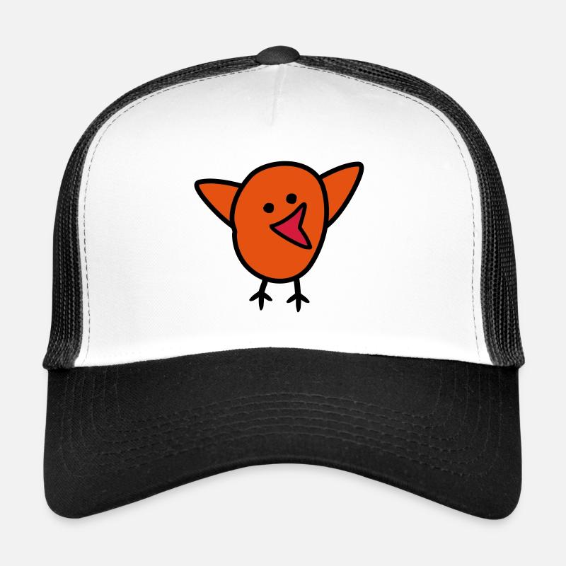 Vogel - Trucker Cap - Weiß/Schwarz
