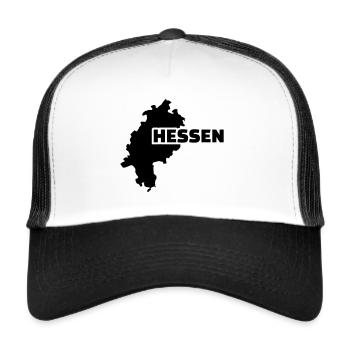 Hessen - Trucker Cap - Weiß/Schwarz - Vorne