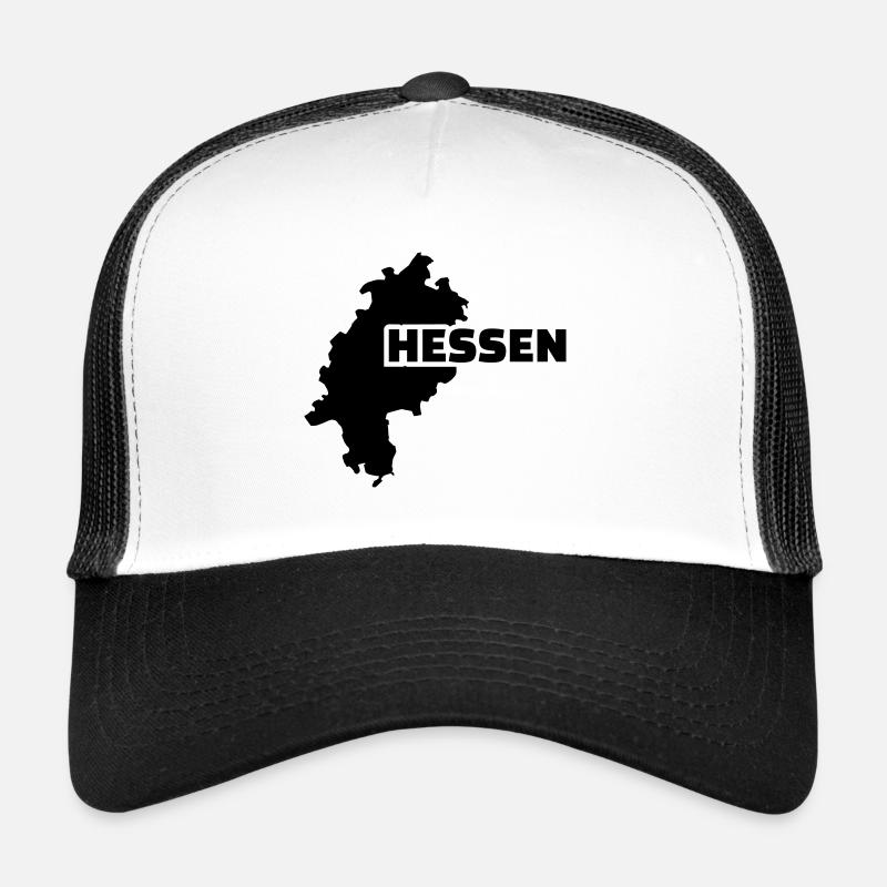 Hessen - Trucker Cap - Weiß/Schwarz