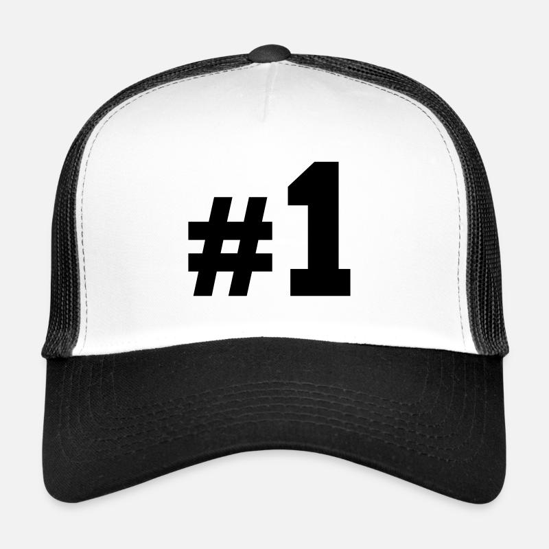 Nummer Eins - Trucker Cap - Weiß/Schwarz