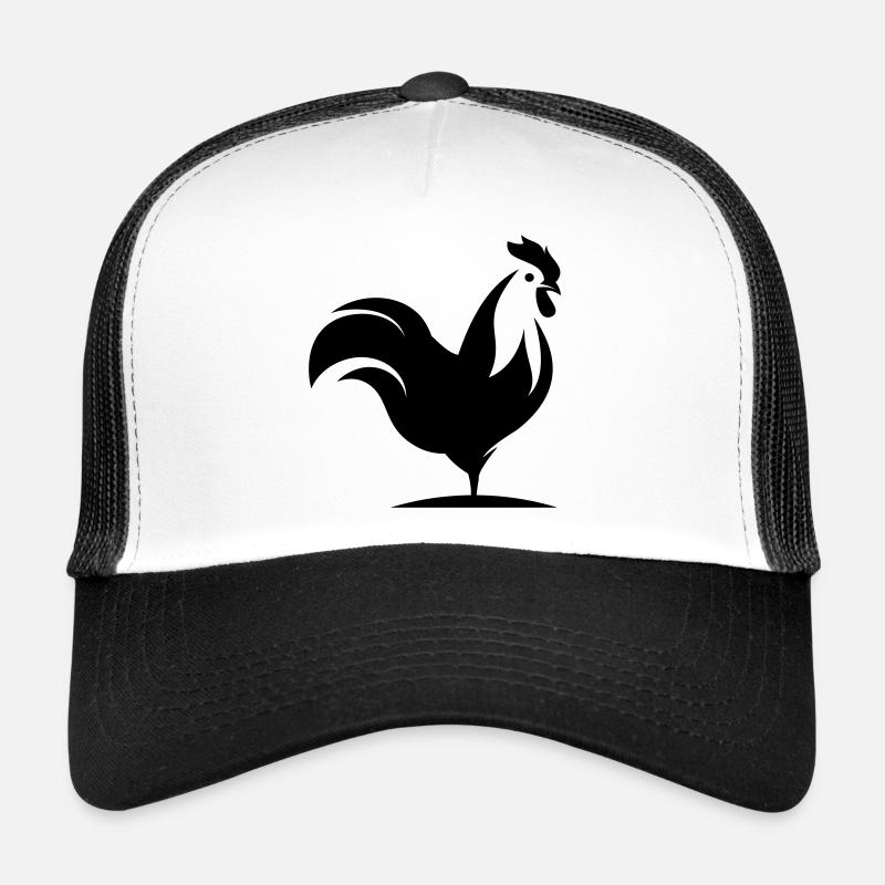 Silhouette d’animal coq Casquette trucker 