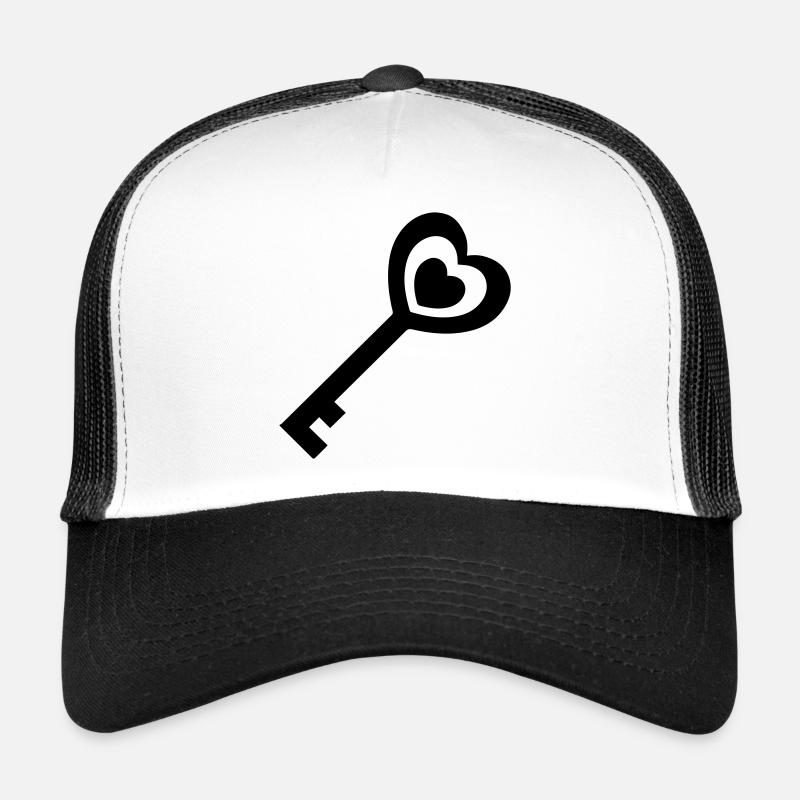 Mariage clé du cœur Casquette trucker 