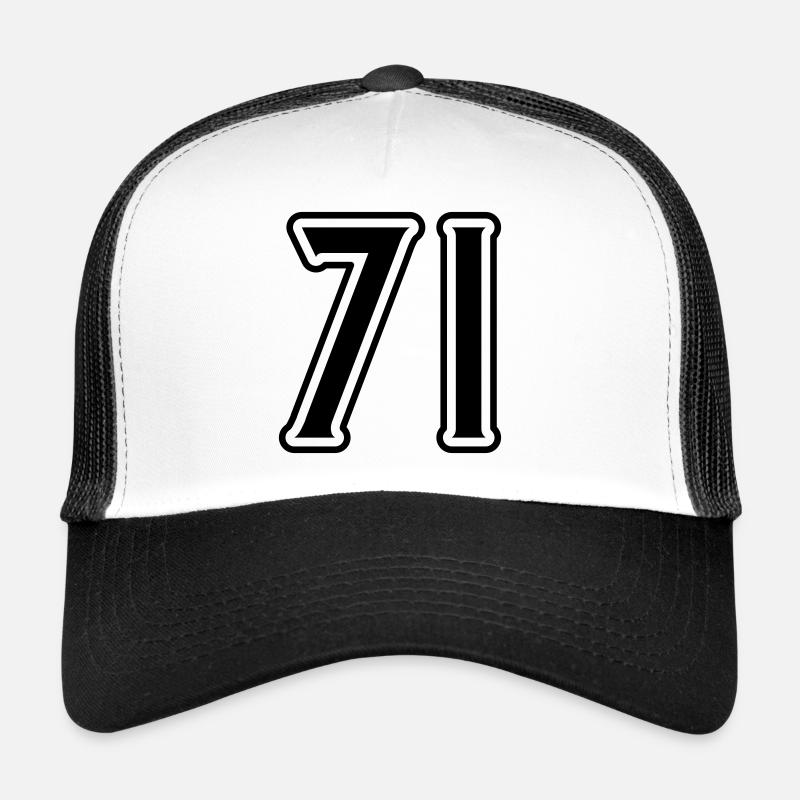 Symbole numérique 71 Casquette trucker 