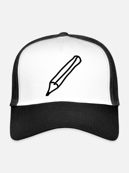 stift_1c - Trucker Cap - white/black - Front