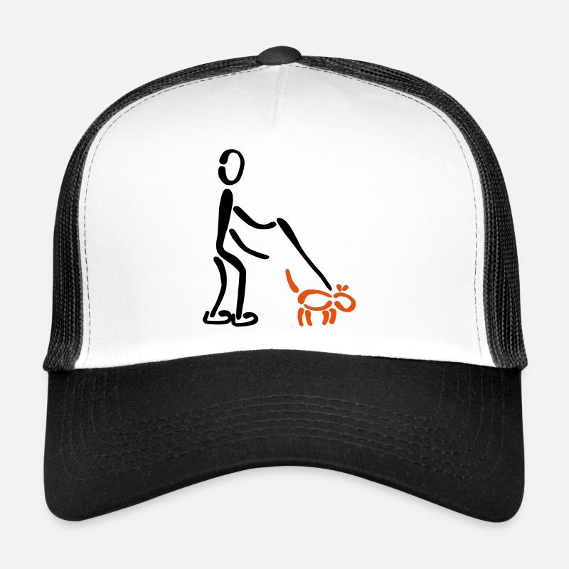 Walkies dog 2C - Trucker Cap - white/black