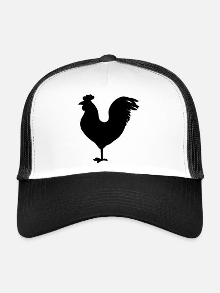 cock - Trucker Cap - white/black - Front