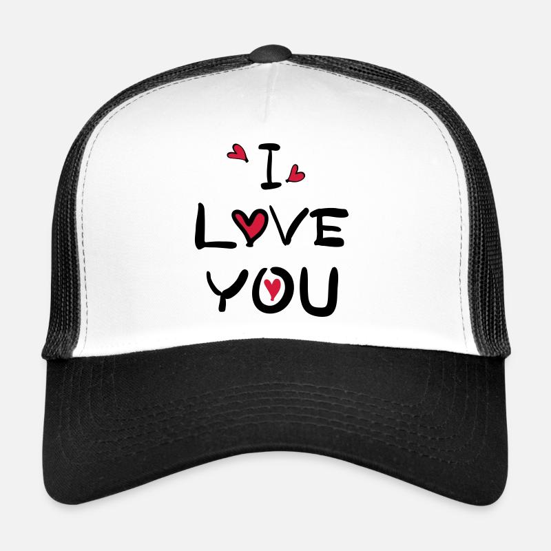 je t’aime typo c2 Casquette trucker 